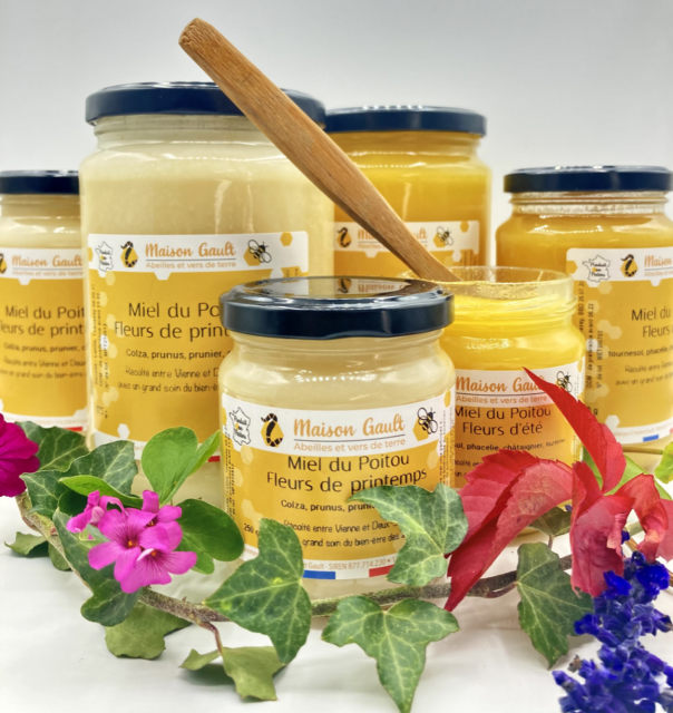 miel poitou<br>miel artisanale apiculteur récoltant abeille saison producteur local poitou poitiers vienne deux-sèvres